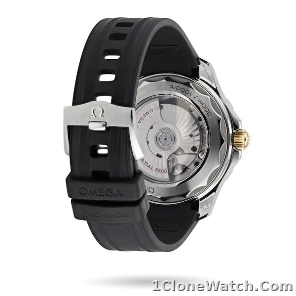 Omega Seamaster Men Automatic Black Rubber Watch O21022422001001 - detail