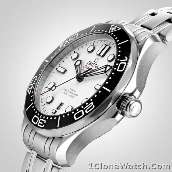 Omega Seamaster Men Automatic White Stainless Steel Watch O21030422004001 - detail