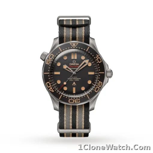 Omega Seamaster Men Automatic Black Fabric 007 Watch O21092422001001