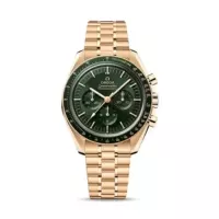 Omega Speedmaster Unisex Automatic Green 18ct Yellow Gold Watch O31060425010001 - view 1