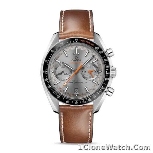 Omega Speedmaster Men Automatic Grey Leather Watch O32932445106001