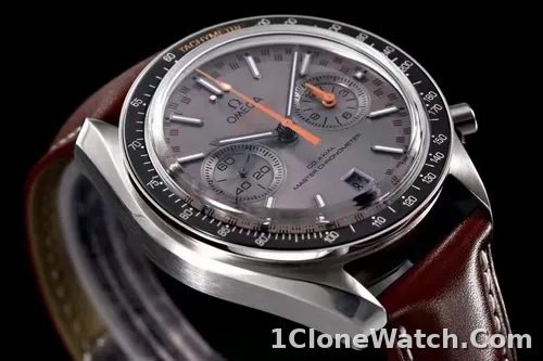 Omega Speedmaster Men Automatic Grey Leather Watch O32932445106001 - detail