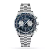 Omega Speedmaster Men Automatic Blue Stainless Steel Watch O32930435103001 - view 1