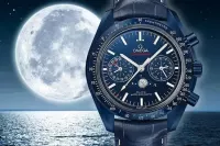 Omega Speedmaster Men Automatic Blue Leather Watch O30493445203001 - view 3