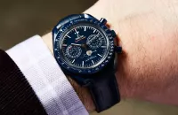 Omega Speedmaster Men Automatic Blue Leather Watch O30493445203001 - view 4
