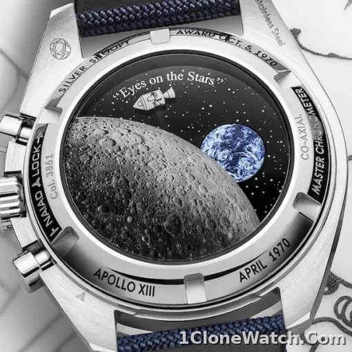 Omega Speedmaster Men Automatic Silver Nylon Watch O31032425002001 - detail