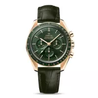 Omega Speedmaster Men Automatic Green Leather Watch O31063425010001 - view 1