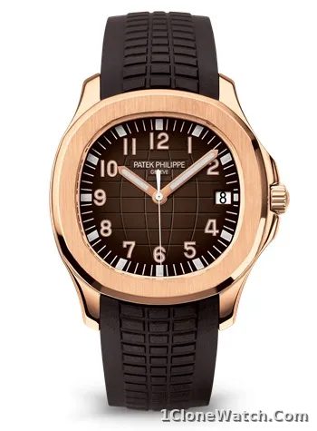 Patek Philippe Aquanaut Date Brown Strap Rose Gold 5167R-001