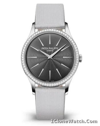 Patek Philippe Calatrava Diamond Gray Dial Ladies watch 4897G-010