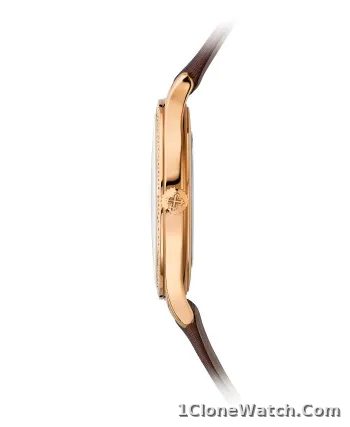 Patek Philippe Calatrava Diamond Brown Dial Ladies Watch 4897R-001 - detail