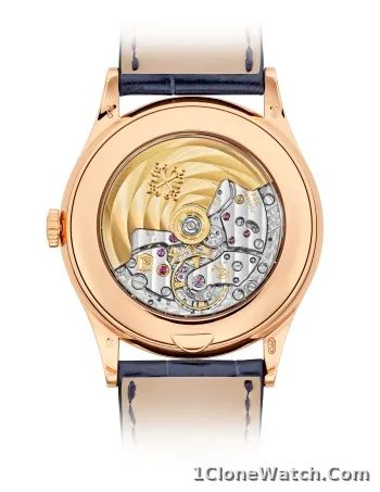 Patek Philippe Complications Rose Gold Diamond   Blue Dial 5396R-015 - detail