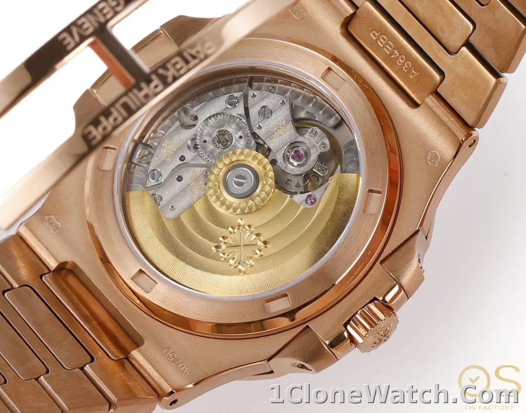 OSFactory Rose Gold Nautilus Style Watch - detail