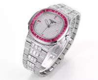 Patek Philippe White Gold Ruby Nautilus Watch - view 3