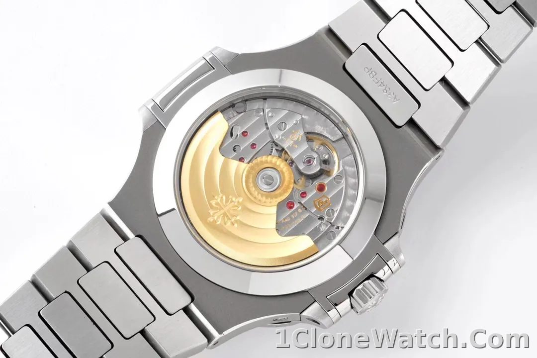 Patek Philippe Nautilus Silver Annual Calendar - detail