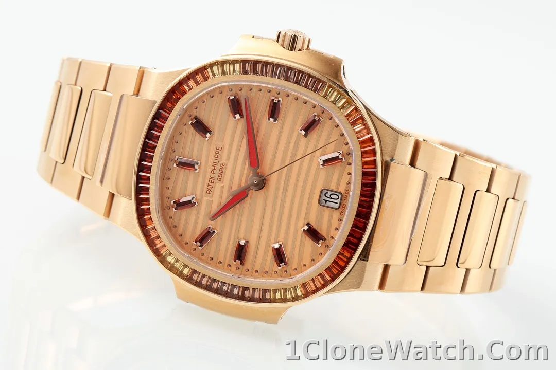Patek Philippe Nautilus Rose Gold Watch - detail