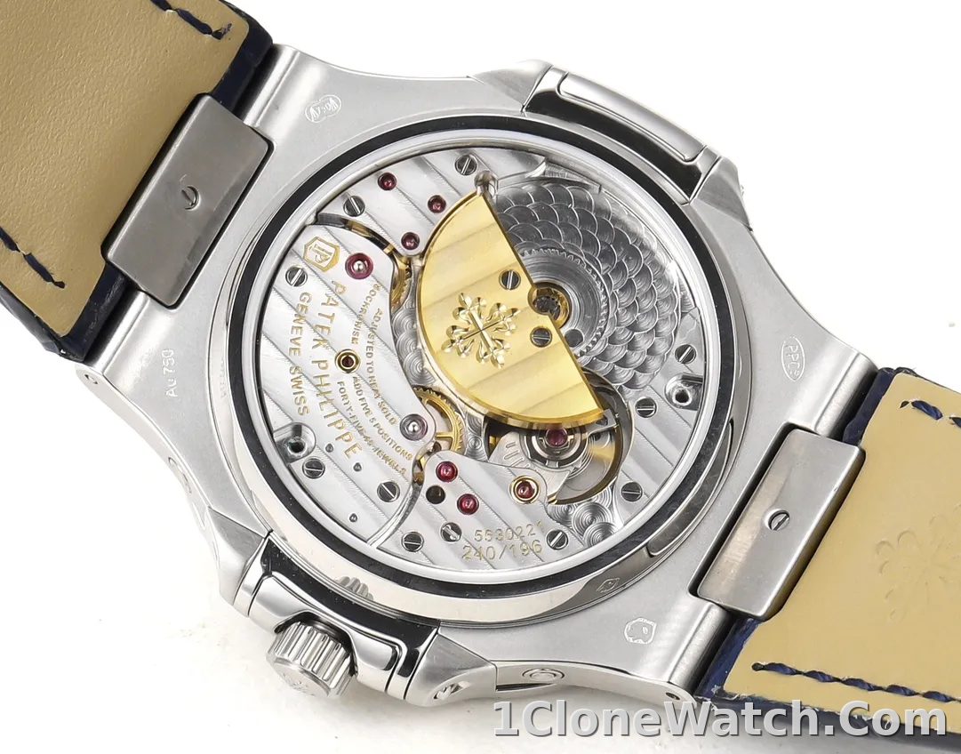 TW Patek Philippe Blue Nautilus Watch - detail