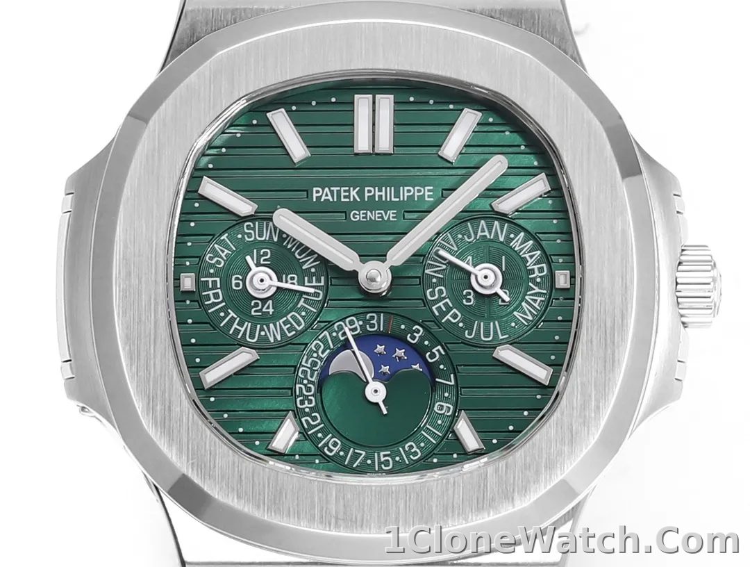TW Patek Philippe Green Nautilus Watch - detail