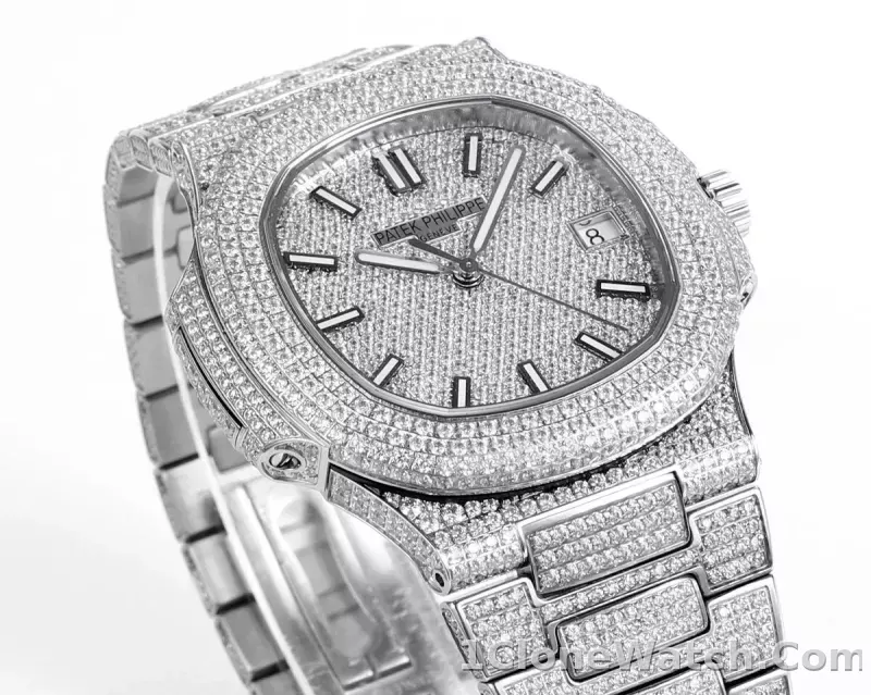 Patek Philippe Nautilus Platinum Watch - detail