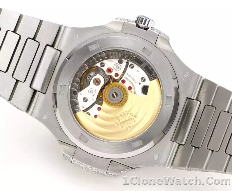 Patek Philippe Nautilus Platinum Watch - detail