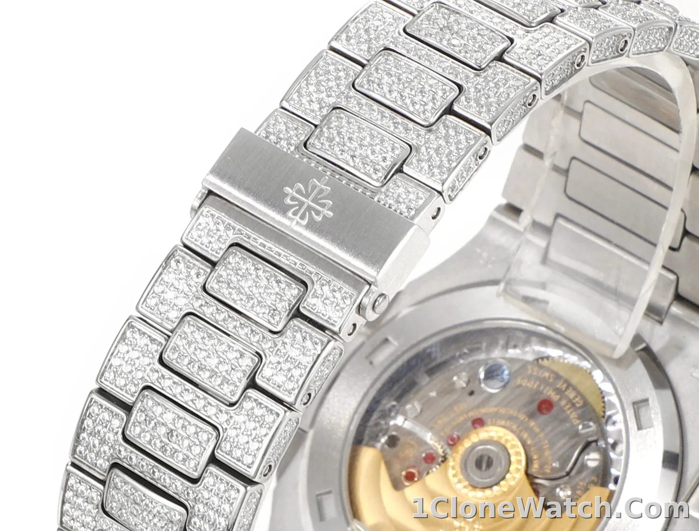 Patek Philippe Nautilus Platinum Watch - detail