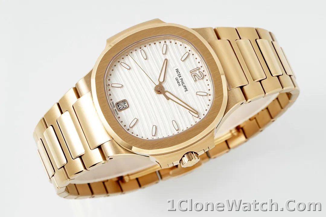 Patek Philippe Gold Nautilus Ladies Watch - detail