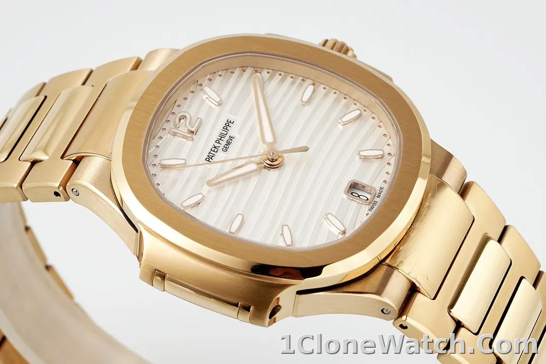 Patek Philippe Gold Nautilus Ladies Watch - detail