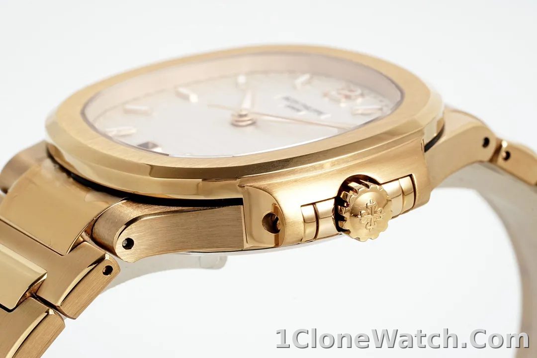 Patek Philippe Gold Nautilus Ladies Watch - detail