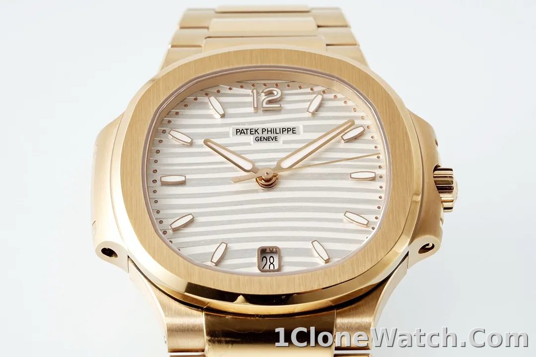 Patek Philippe Gold Nautilus Ladies Watch - detail