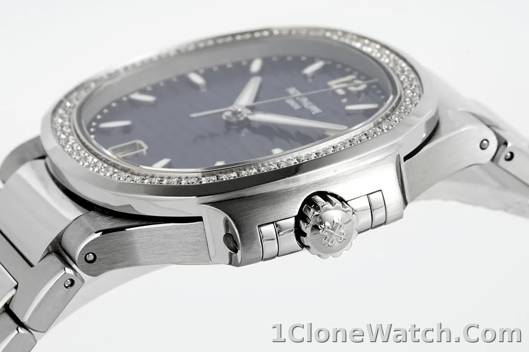 Patek Philippe Blue Nautilus Ladies Watch - detail