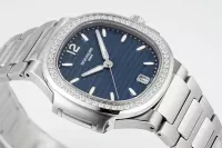 Patek Philippe Blue Nautilus Ladies Watch - view 5