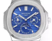 Patek Philippe Blue Nautilus Perpetual Calendar - view 3