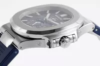 Patek Philippe Blue Nautilus Rubber Strap Watch - view 7