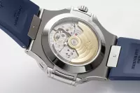 Patek Philippe Blue Nautilus Rubber Strap Watch - view 9