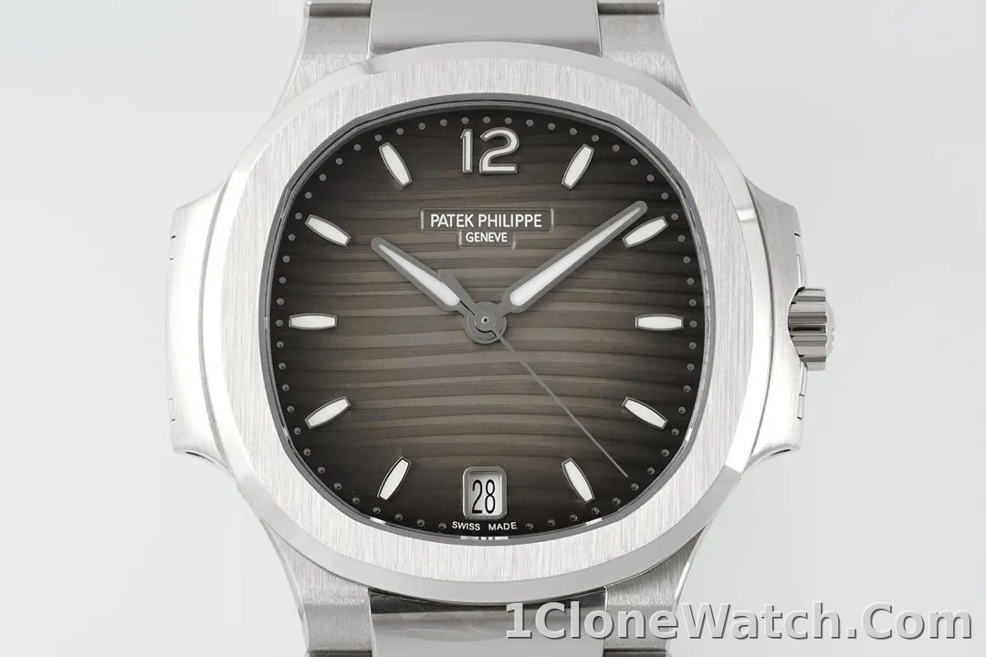 Patek Philippe Nautilus Grey Dial Watch - detail