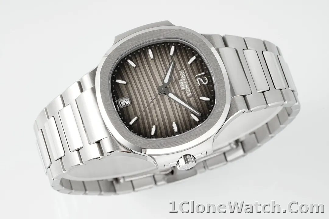 Patek Philippe Nautilus Grey Dial Watch - detail