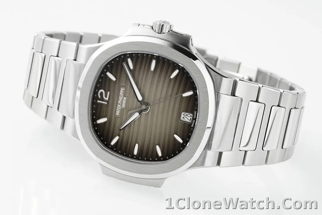 Patek Philippe Nautilus Grey Dial Watch - detail