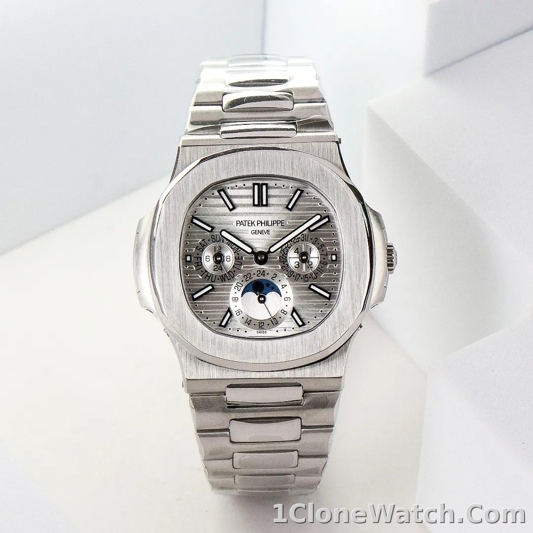 Patek Philippe Silver Nautilus Watch