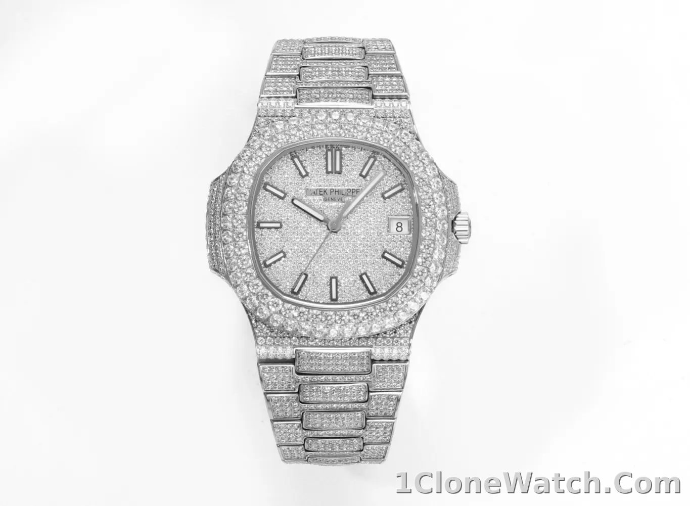 Patek Philippe Nautilus Full Star Platinum Watch