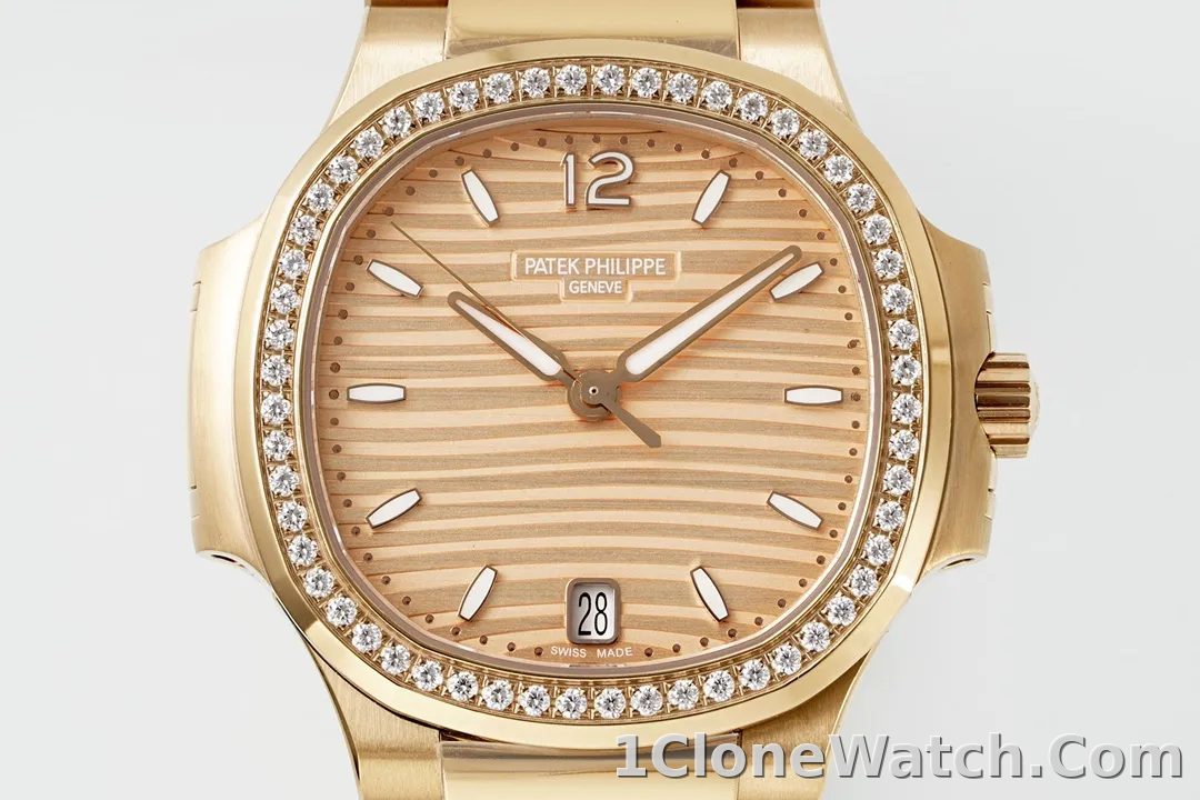 Patek Philippe Rose Gold Nautilus Watch - detail