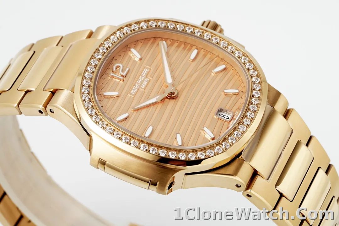 Patek Philippe Rose Gold Nautilus Watch - detail