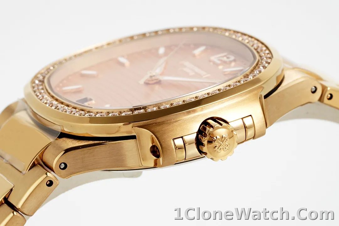 Patek Philippe Rose Gold Nautilus Watch - detail