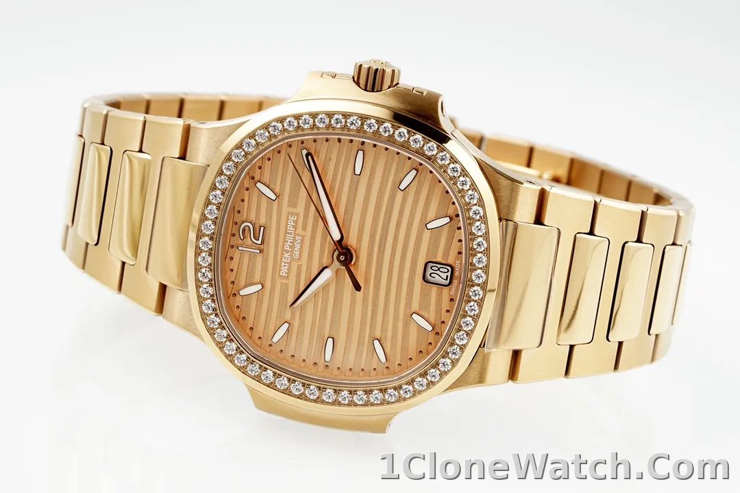 Patek Philippe Rose Gold Nautilus Watch - detail