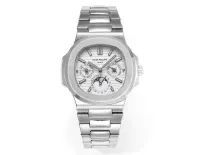 Patek Philippe Silver Nautilus Watch - view 1