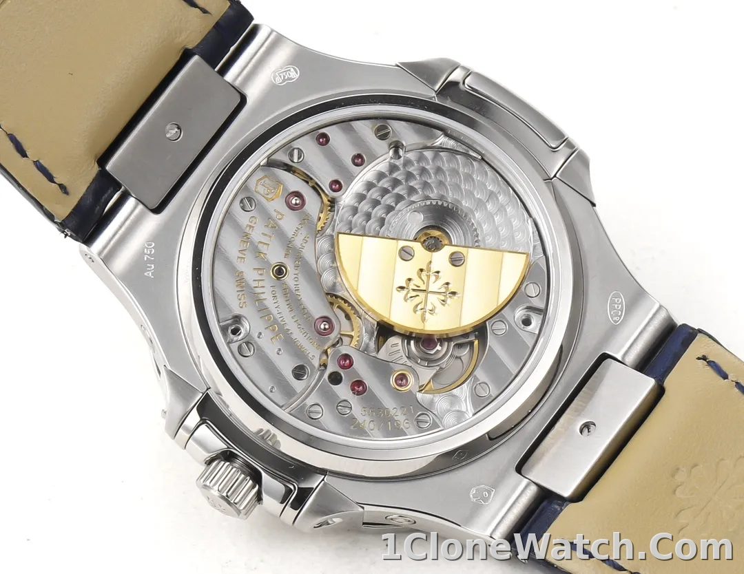 Patek Philippe Blue Nautilus Perpetual Watch - detail