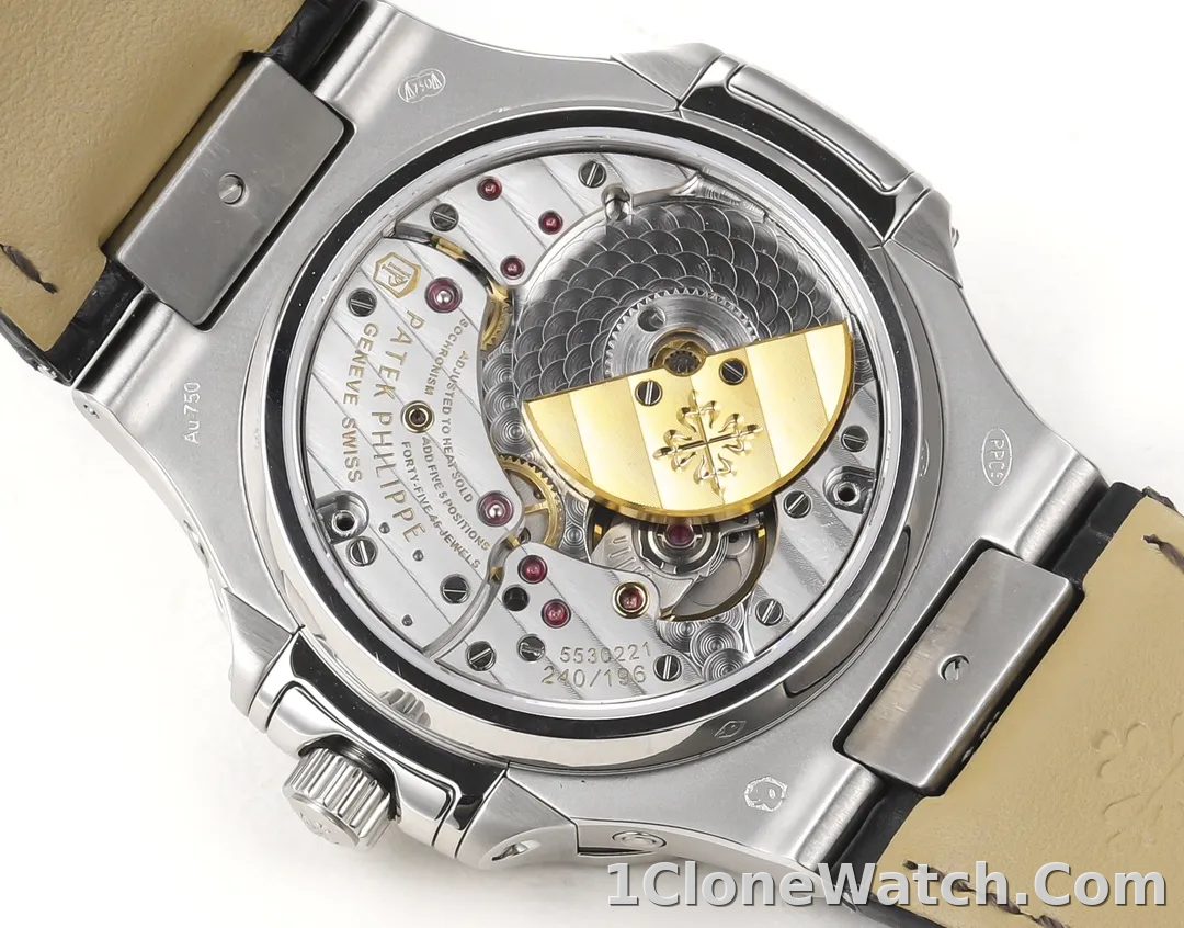 Patek Philippe Green Nautilus Watch - detail