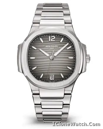 Patek Philippe Ladies Nautilus Gray Dial Stainless Steel 7118/1A-011