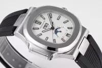 Patek Philippe Nautilus Blue Rubber Strap Watch - view 5