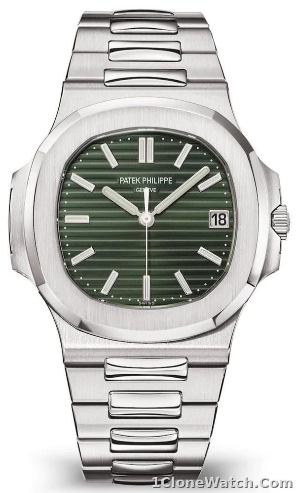 Patek Philippe Nautilus Automatic Olive-Green Dial Watch 5711/1A-014