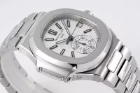 Patek Philippe Silver Nautilus Chronograph Watch - view 6