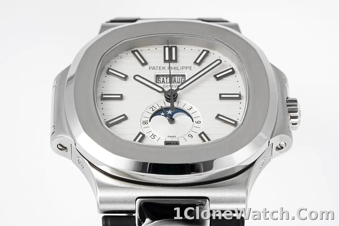 Patek Philippe Blue Nautilus Rubber Watch - detail